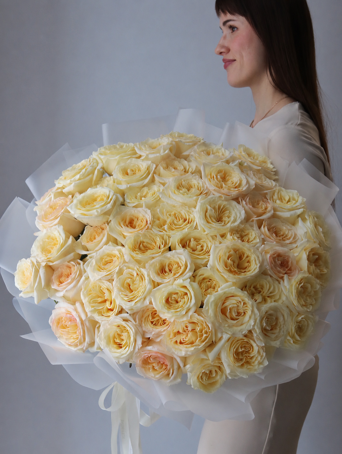 50 Butter Yellow Roses