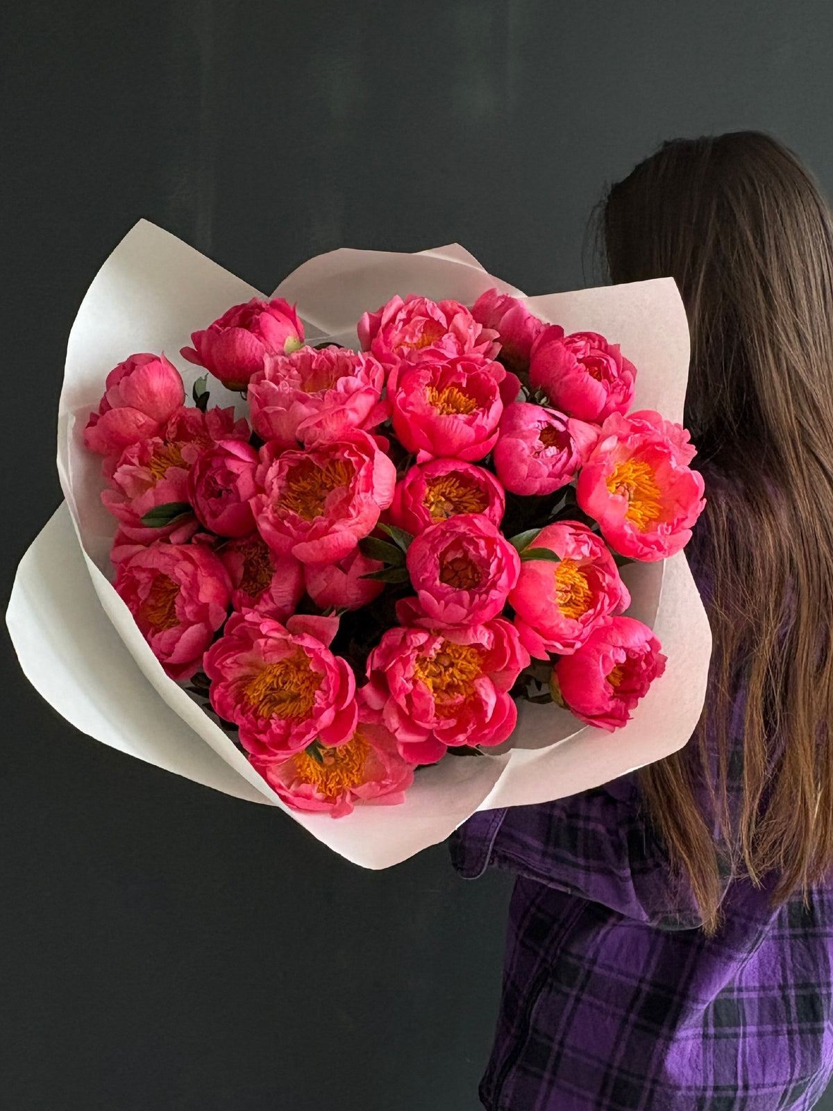 Coral Charm Peonies Bouquet