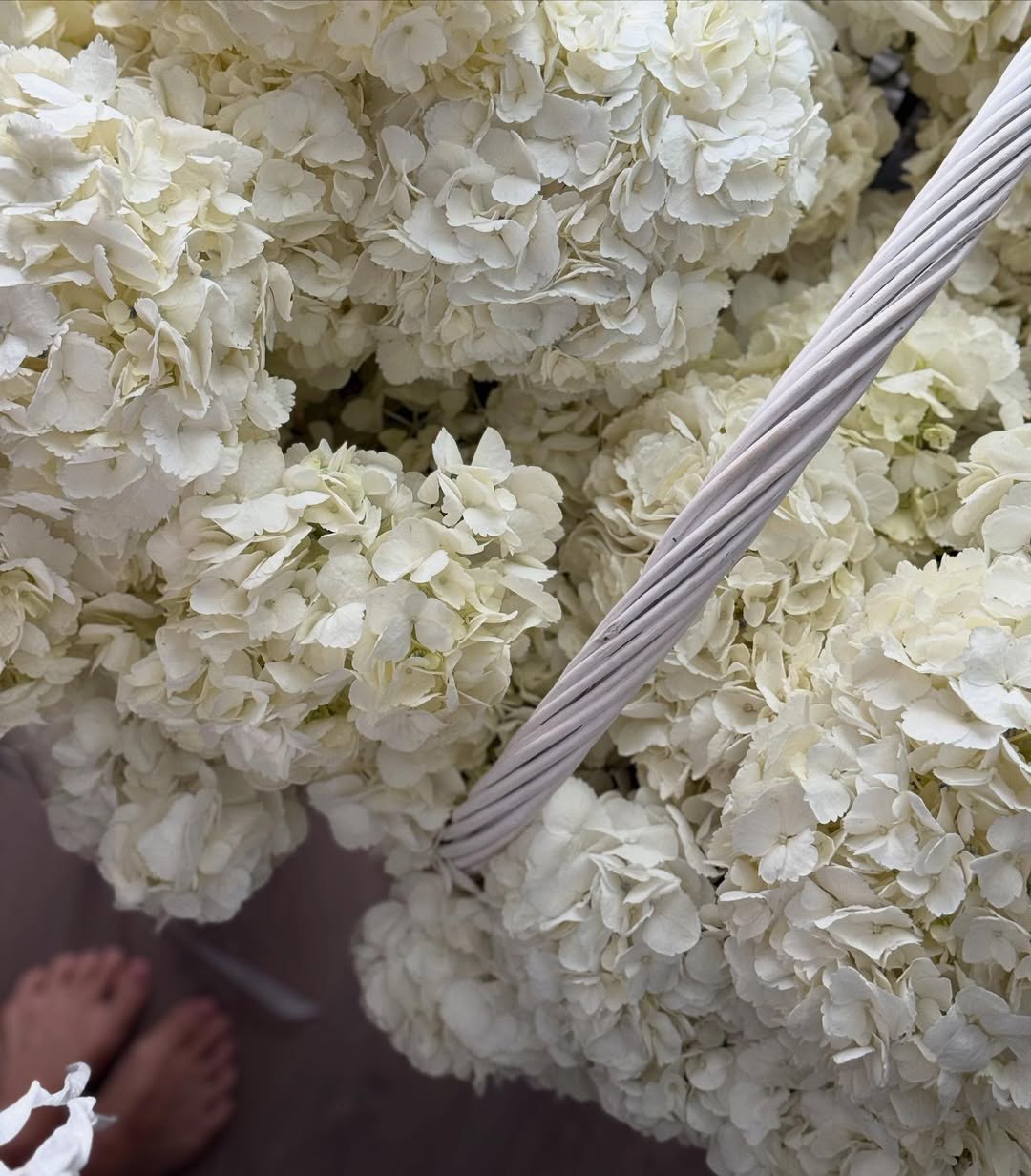 Flower Basket "White Cloud"