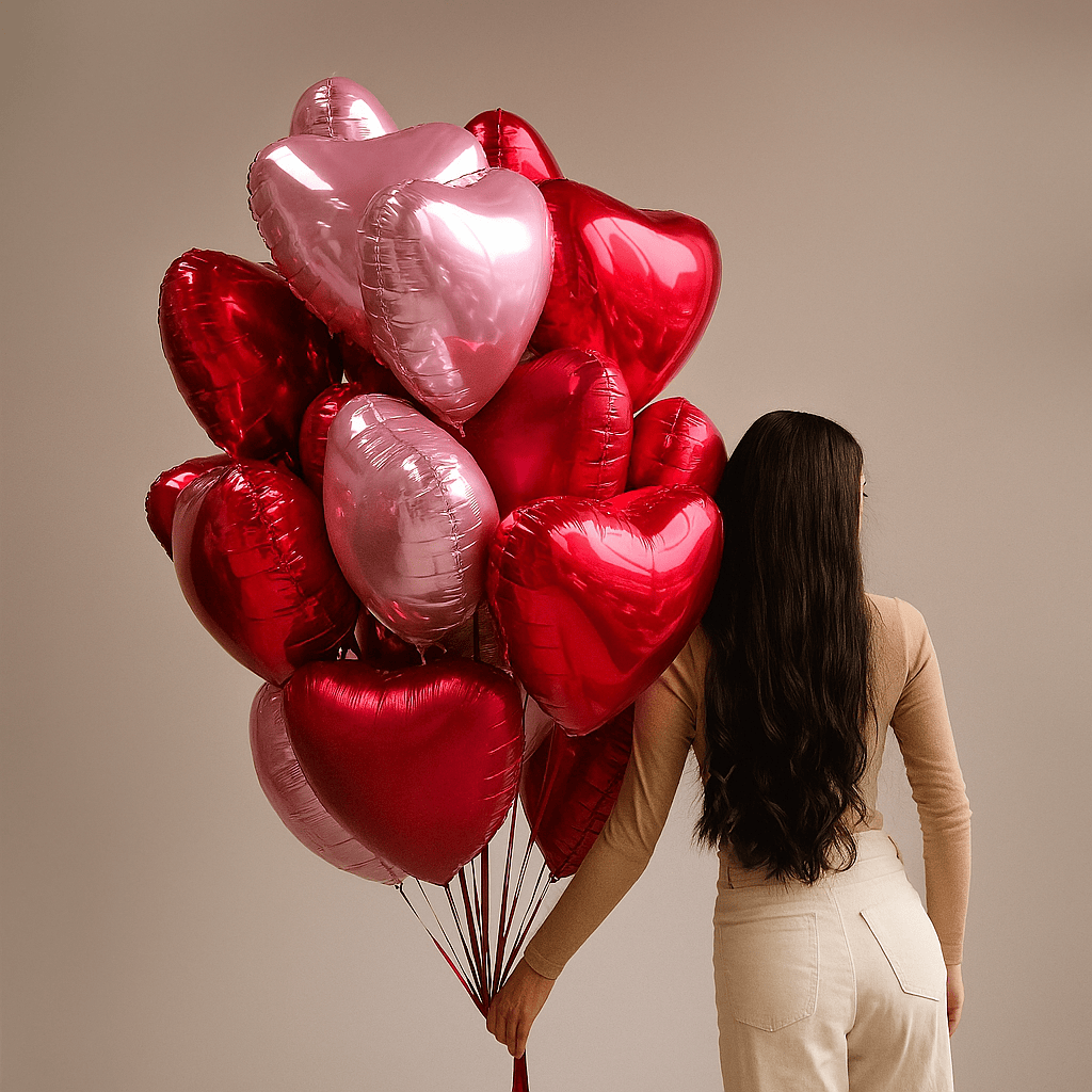 Balloon set "Red & Pink Hearts"