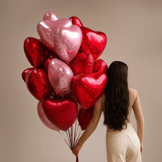 Balloon set "Red & Pink Hearts"